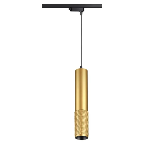 Трековый светильник однофазный Mais Led 358503 Novotech золотой для шинопроводов серии Mais Led чёрный
