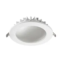 Светильник точечный LED Gesso 358806 Novotech белый 1 лампа, основание белое в стиле современный 