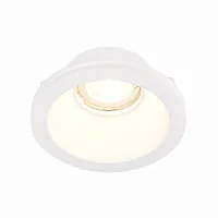 Светильник точечный St252–254 Gypsum ST254.308.01 ST-Luce белый 1 лампа, основание белое в стиле современный хай-тек для затирки