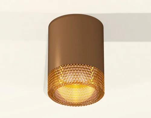 Светильник накладной Techno spot XS6304020 Ambrella light коричневый 1 лампа, основание коричневое в стиле современный круглый фото 3