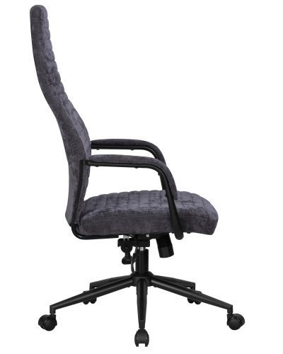 Офисное кресло для руководителей DOBRIN LOKI (антрацит (VRH230-01)) цвет сиденья антрацит (VRH230-01), цвет основания черный Dobrin, антрацит/текстиль, ножки/металл/, размеры - 1175*1260**** фото 3