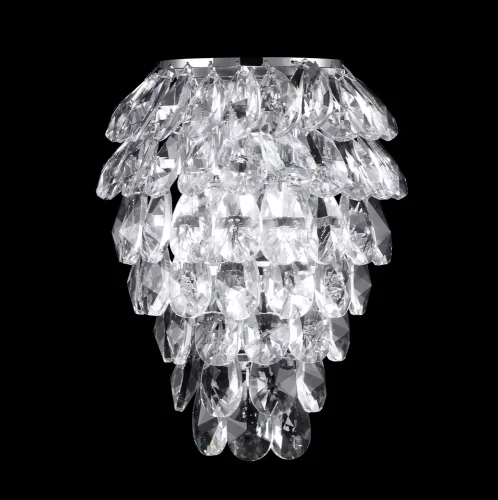 Бра CHARME AP3 CHROME/TRANSPARENT Crystal Lux прозрачный на 3 лампы, основание хром в стиле классический 