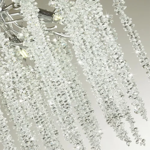 Люстра подвесная Banche 5004/12 Odeon Light прозрачная на 12 ламп, основание хром серебряное в стиле классический ветви фото 6