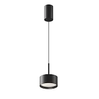 Светильник подвесной LED Glare P102PL-12W4K-B Maytoni чёрный на 1 лампу, основание чёрное в стиле современный хай-тек 
