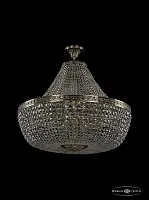 Люстра потолочная хрустальная 19111/H1/80IV GB Bohemia Ivele Crystal прозрачная на 22 лампы, основание золотое в стиле классика sp