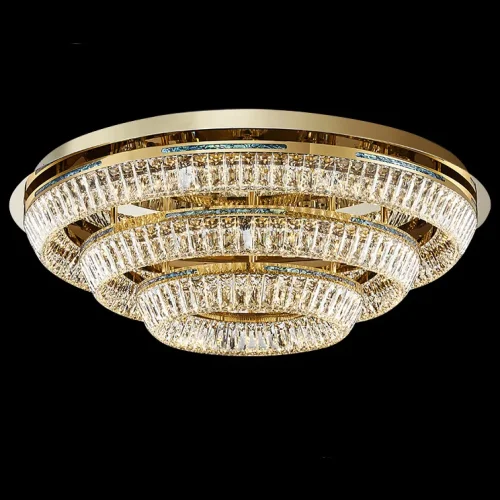 Люстра потолочная GERTRUDA B D65 R1 207831-23 ImperiumLoft прозрачная на 1 лампу, основание латунь в стиле современный фото 10
