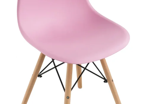 Пластиковый стул Eames PC-015 light pink 11897 Woodville, розовый/, ножки/массив бука дерево/натуральный, размеры - ****460*520 фото 8