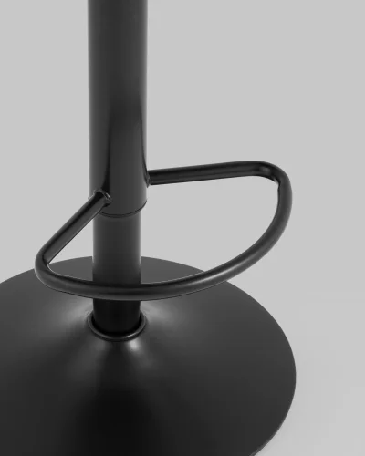 Стул барный Бри NEW, черный, черная ножка УТ000038804 Stool Group, чёрный/экокожа, ножки/металл/чёрный, размеры - 600*820**** фото 6