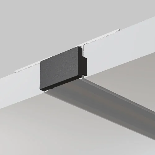Заглушка для встраиваемого шинопровода, 2 шт. Magnetic track system Basity TRA172EC-12B Maytoni чёрный в стиле для светильников серии Magnetic track system Basity встраиваемый basity магнитная фото 2