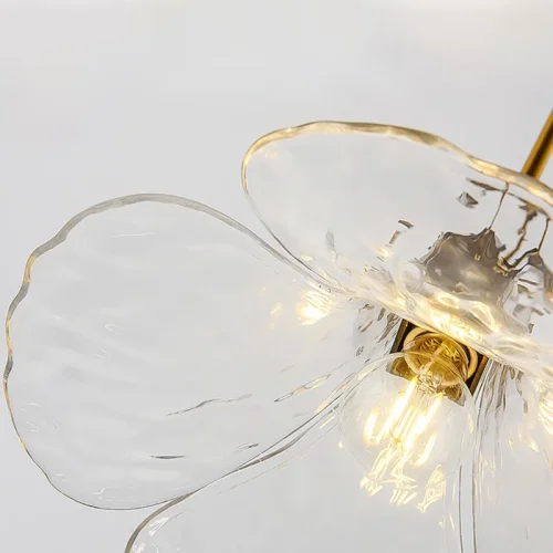 Светильник подвесной FLEUR 140696-26 ImperiumLoft прозрачный 1 лампа, основание золотое в стиле современный  фото 16