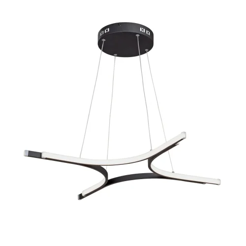 Светильник подвесной LED V4668-1/4S Vitaluce без плафона на 1 лампу, основание чёрное в стиле хай-тек 