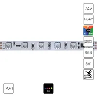 Светодиодная лента SPI 24В 14,4Вт/м RGB 90+ 10мм SMD5050 60шт/м 5м IP20 Spi A2406010-05-RGB Arte Lamp цвет LED RGBK, световой поток Lm