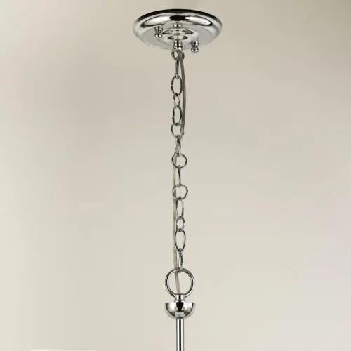 Люстра подвесная Avangard 2952-8P Favourite белая на 8 ламп, основание хром в стиле современный фото 3