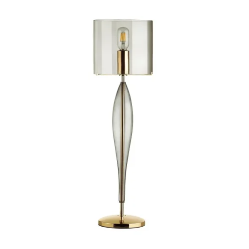 Настольная лампа Tower 4850/1T Odeon Light серая 1 лампа, основание серое золотое металл стекло в стиле арт-деко  фото 3
