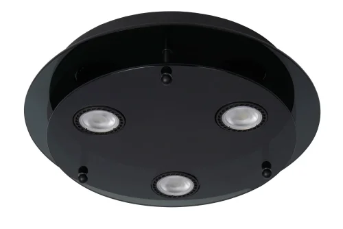 Светильник потолочный Okno 79181/13/30 Lucide чёрный 3 лампы, основание чёрное в стиле современный  фото 2