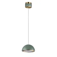 Светильник подвесной Lulu 5452/6L Odeon Light зелёный на 1 лампу, основание античное бронза латунь в стиле современный скандинавский Светильник подвесной Lulu 5452/6L Odeon Light зелёный на 1 лампу, основание античное бронза латунь в стиле современный скандинавский