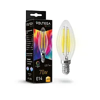 Светодиодная лампа Crystal Candle 7W 3000K E14 7216 Voltega E14 6вт