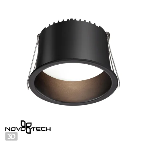 Светильник точечный LED Tran 359237 Novotech чёрный 1 лампа, основание чёрное в стиле современный хай-тек  фото 5