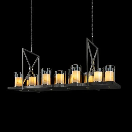 Люстра подвесная Candlebox 10436/1600R LOFT IT прозрачная на 12 ламп, основание никель в стиле современный кантри замковый фото 6