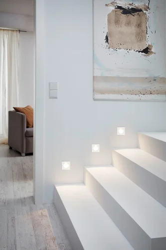 Светильник точечный LED ZARATE 96901 Eglo белый 1 лампа, основание белое в стиле современный подсветка для лестниц и ступеней фото 2