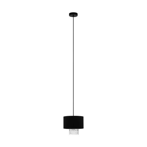 Светильник подвесной Sapuara 39977 Eglo чёрный 1 лампа, основание чёрное в стиле современный 