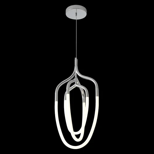 Светильник подвесной LED PERA SP50W LED CHROME Crystal Lux белый на 1 лампу, основание хром в стиле современный фото 4
