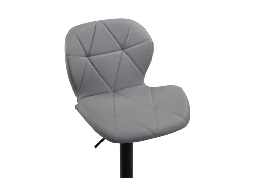 Барный стул Trio light gray / black 15730 Woodville, серый/экокожа, ножки/металл/чёрный, размеры - *1060***480*520 фото 5