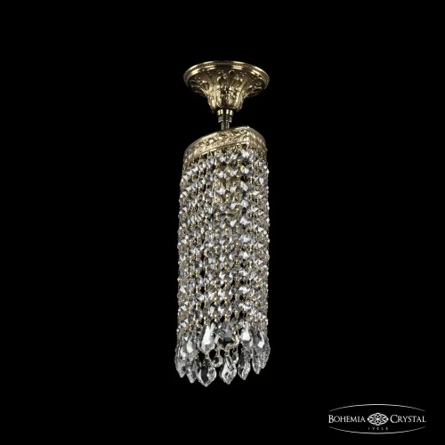 Светильник потолочный 19203/20IV G Leafs Bohemia Ivele Crystal прозрачный 1 лампа, основание золотое в стиле классический leafs фото 2