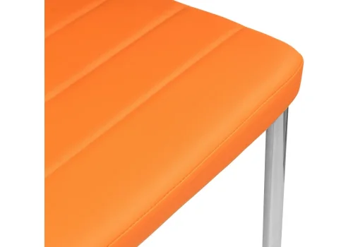 Стул на металлокаркасе DC2-001 orange 11818 Woodville, оранжевый/искусственная кожа, ножки/металл/хром, размеры - ****410*450 фото 5