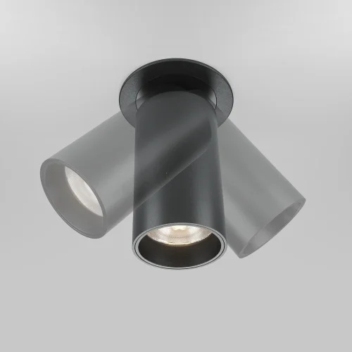 Светильник точечный Focus Led DL125-L12-4K-B Maytoni чёрный на 1 лампу, основание чёрное в стиле современный хай-тек круглый фото 8