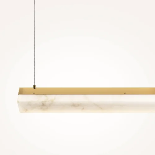 Светильник подвесной LED Petra MOD250PL-L36BS3K Maytoni белый на 1 лампу, основание латунь в стиле современный фото 16