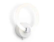 Бра LED FA3849 Ambrella light белый 1 лампа, основание белое в стиле хай-тек современный кольца