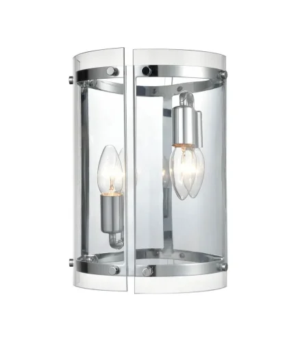 Бра Tivoli VL5073W12 Vele Luce прозрачный на 2 лампы, основание хром в стиле современный  фото 2