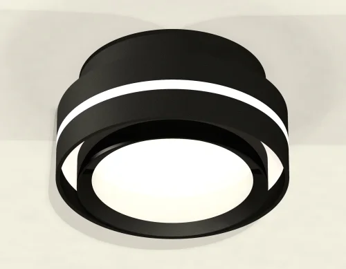 Светильник накладной XS8414001 Ambrella light чёрный 1 лампа, основание чёрное в стиле хай-тек круглый фото 2