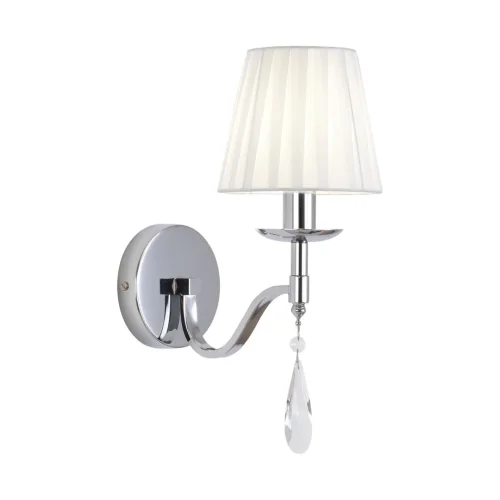 Бра Magda 8316/1W Lumion белый на 1 лампу, основание хром в стиле классический фото 5 Бра Magda 8316/1W Lumion белый на 1 лампу, основание хром в стиле классический фото 5