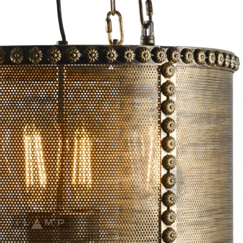 Люстра подвесная Loft P112-4 iLamp коричневая на 4 лампы, основание коричневое в стиле современный американский лофт  фото 4