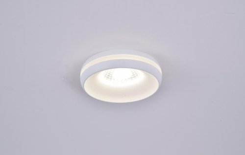 Светильник точечный LED Genova OML-102809-06 Omnilux белый 1 лампа, основание белое в стиле модерн 
