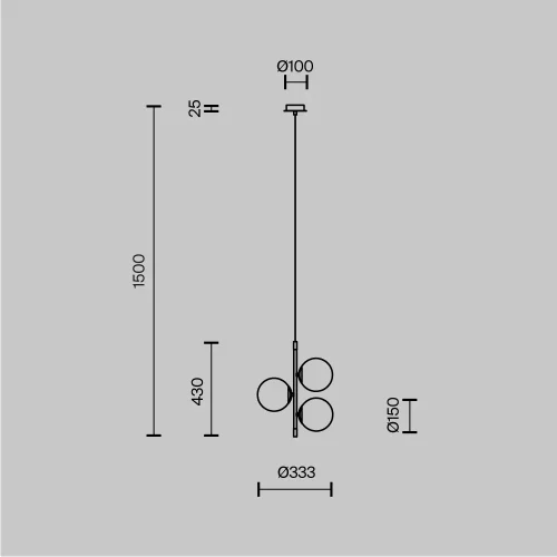 Светильник подвесной Nostalgia MOD048PL-03G Maytoni белый на 3 лампы, основание матовое золото в стиле современный шар фото 11 Светильник подвесной Nostalgia MOD048PL-03G Maytoni белый на 3 лампы, основание матовое золото в стиле современный шар фото 11