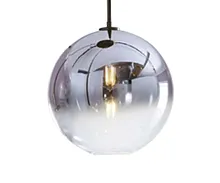 Светильник подвесной Восход 07565-30,16 Kink Light прозрачный хром 1 лампа, основание чёрное в стиле современный 
