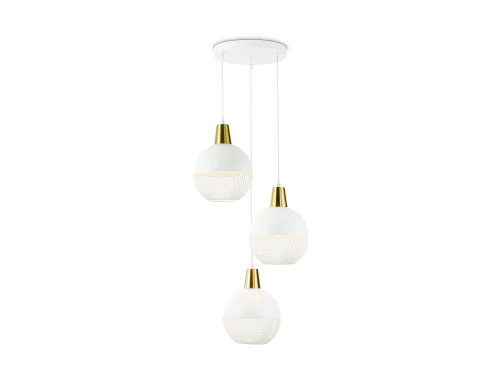 Светильник подвесной TR8503 Ambrella light белый на 3 лампы, основание белое в стиле лофт 