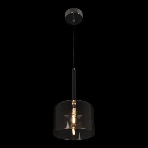 Светильник подвесной Spillray 10232/A Smoke LOFT IT чёрный серый 1 лампа, основание хром в стиле современный  фото 3