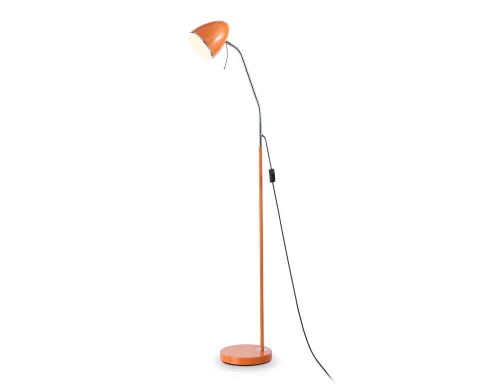 Торшер TR97689 Ambrella light для чтения оранжевый 1 лампа, основание оранжевое в стиле современный
