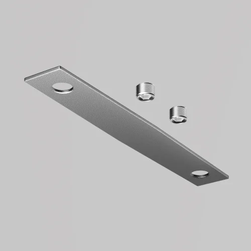 Коннектор прямой для накладного подвесного шинопровода Magnetic track system Levity TRA184C-11S Maytoni серебряный в стиле современный хай-тек для светильников серии Magnetic track system Levity накладной levity магнитная фото 2