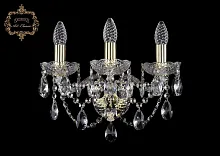Бра 10.21.3.141.Gd.Sp Bohemia Art Classic прозрачный 3 лампы, основание золотое в стиле классический 