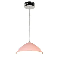 Светильник подвесной LED Aberdeen LSP-8228 Lussole розовый 1 лампа, основание хром в стиле современный 