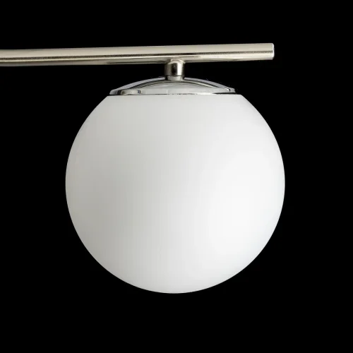 Люстра потолочная LED с пультом Адам CL228A161 Citilux белая на 6 ламп, основание матовое хром в стиле современный молекула шар яндекс алиса с пультом фото 6