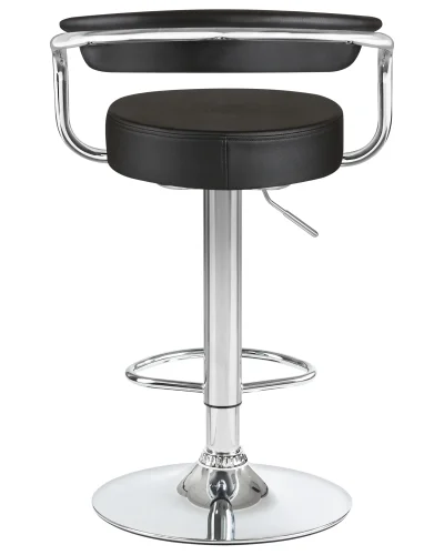 Стул барный набор 2 шт. SET-2 5013-LM MARTA, цвет сиденья черный, цвет основания хром Dobrin, /экокожа, ножки/металл/хром, размеры - 830*1040***520*490 фото 6