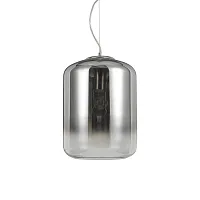 Светильник подвесной KEN SP1 BIG Ideal Lux серый хром 1 лампа, основание хром в стиле современный 