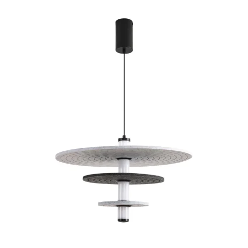 Светильник подвесной LED Felta 8295/11AL Lumion серый на 1 лампу, основание чёрное в стиле современный 