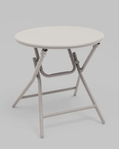 Комплект складной мебели для сада Soley, светло-серый УТ000039924 Stool Group на 1 , основание в стиле кантри раскладной фото 4